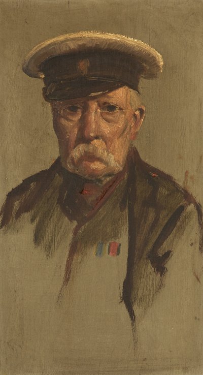 Retrato de J. Cole, 7th, c. 1920 (óleo sobre painel) de George Edmund Butler