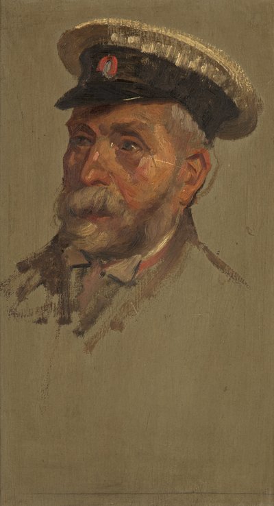 Retrato de L. Andrews, 30ª, c. 1920 (óleo sobre painel) de George Edmund Butler
