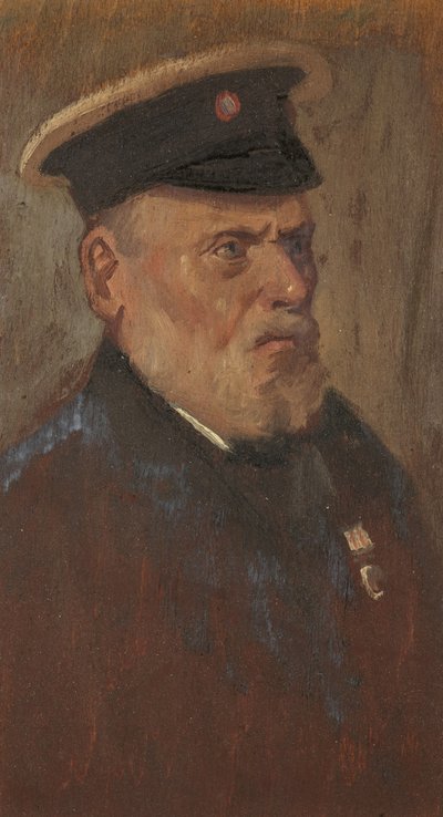 Retratos de C. Parson, R.A., c. 1920 (óleo sobre painel) de George Edmund Butler