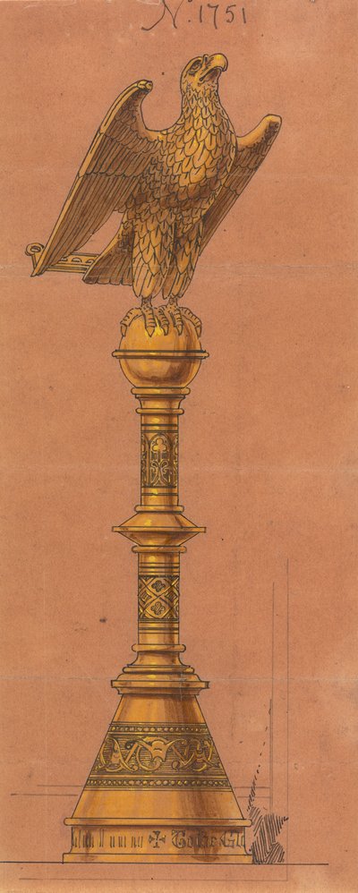 Desenhos executados para Jones e Willis, trabalhadores de metal e madeira e fabricantes de mobiliário de igrejas de Birmingham e Londres de George Edmund Street