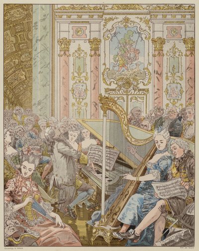 Cena de La Dame de Gai-Fredon, de Quatrelles (Ernest L