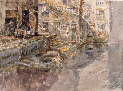 Estude na Holanda (lápis e aquarela sobre papel) de George Edward Horton