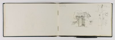 (Sketchbook) Porta de entrada antiga perto de Vevey/Frieburg/Schaffhausen de George Elbert Burr