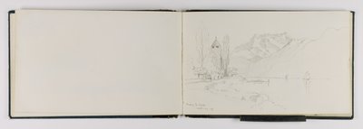 (Caderno de esboços) Vevey La Tour de George Elbert Burr