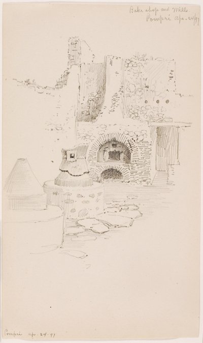 Pastelaria e moinhos, Pompeia de George Elbert Burr