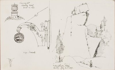 Chaminé, Altdorf, Suíça/Felsenthor, Rigi, Suíça de George Elbert Burr