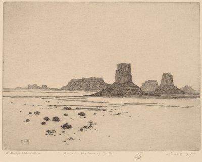Amanhecer na Terra dos Buttes de George Elbert Burr