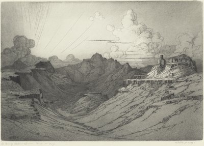 Pôr do sol do deserto de George Elbert Burr