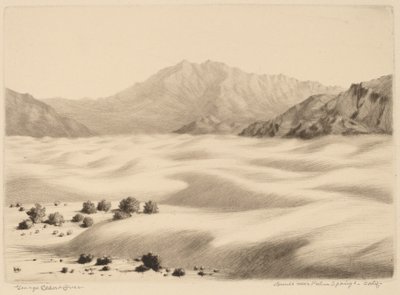 Dunas perto de Palm Springs, Califórnia (nº 2) de George Elbert Burr