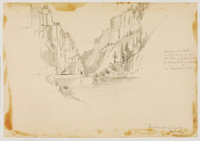 Grand River Canyon/Próximo de Glenwood Springs de George Elbert Burr