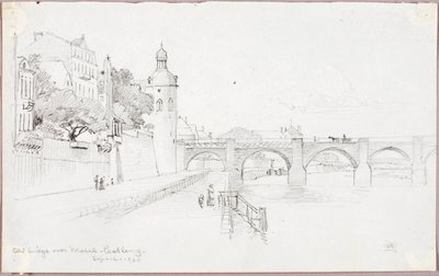 Ponte velha sobre o Mosel, Coblenz de George Elbert Burr
