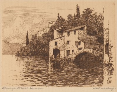 No Lago Como de George Elbert Burr