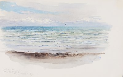 Costa em Pwllheli, País de Gales de George Elbert Burr
