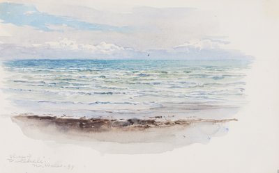 Costa em Pwllheli, N. Wales, 1899. de George Elbert Burr