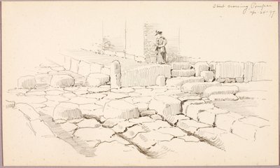 Cruzamento de rua, Pompeia de George Elbert Burr