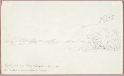 O Reno abaixo de St. Goarshausen de George Elbert Burr