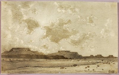 Sem título (desenho de transferência para impressão) de George Elbert Burr