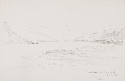 Rio acima de Bacharach, Reno de George Elbert Burr