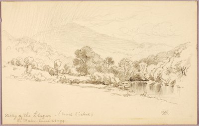 Vale do Llugwy (Moel Siabod), Norte do País de Gales de George Elbert Burr
