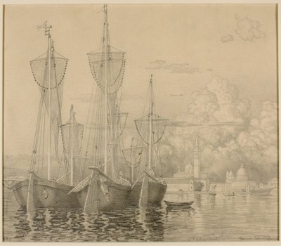 Barcos de pesca em Veneza de George Elbert Burr