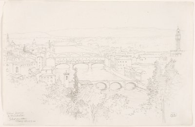 Vista de S. Miniato, Florença de George Elbert Burr