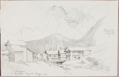 Vista de Sextan, Tirol de George Elbert Burr