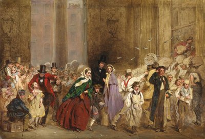 Um esboço para os Correios, de um minuto a seis, 1860 de George Elgar Hicks