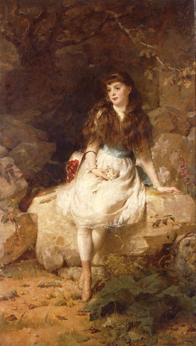 Lady Edith Amelia Ward, Filha do 1º Conde de Dudley, 1883 de George Elgar Hicks
