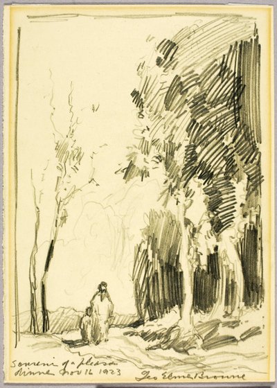 Recordação de um jantar agradável de George Elmer Browne