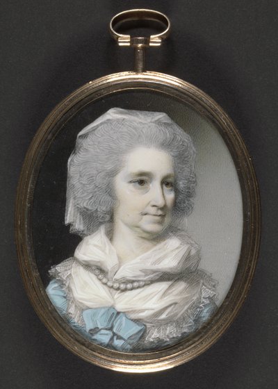 Lady Grace Burnaby (wc e guache em marfim) de George Engleheart