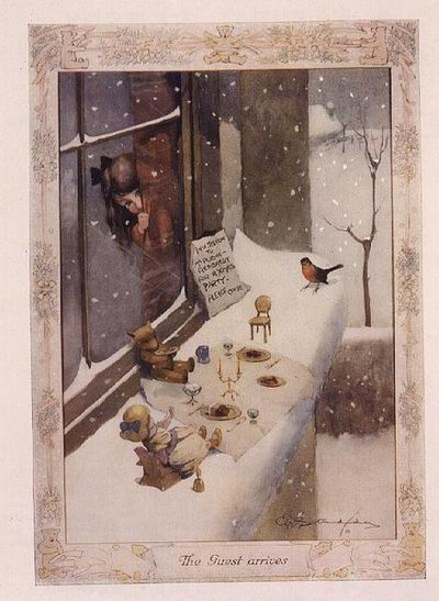 O Convidado Chega, a partir de "O Número Gráfico de Natal" de George Ernest Studdy