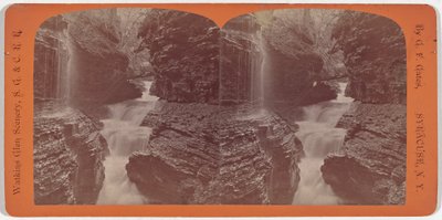 Cenário Watkins Glen, Rainbow Falls e Triple Cascades de George F. Gates