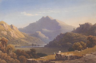 Snowdon de Llyn Nantlle, North Wales, 1832. de George Fennel Robson