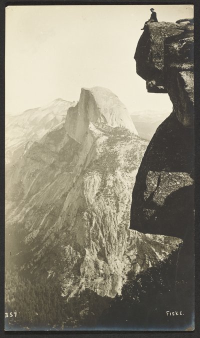 Glacier Point (3200 pés) e Half Dome (5000 pés) de George Fiske