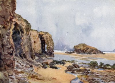 Perranporth (cor litho) de George Franck Nicholls