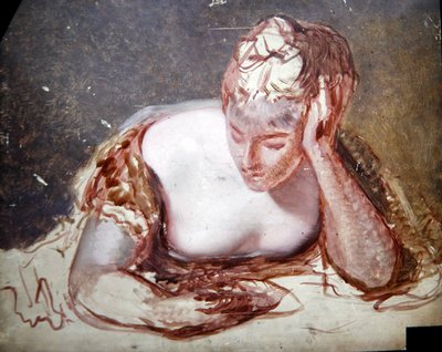 Girl Reading, c.1850 (óleo a bordo) de George Frederic Watts