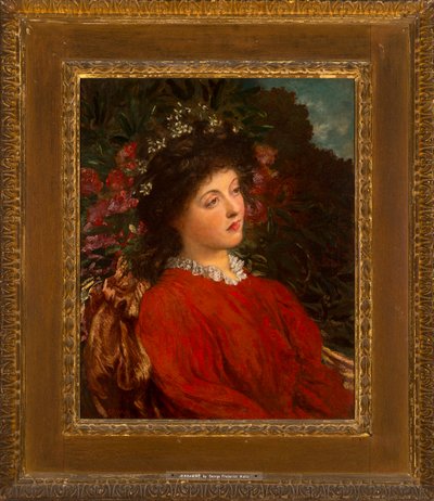 Retrato de Eveleen Tennant (mais tarde Sra. F.W.H. Myers) 1876 (óleo sobre tela) de George Frederic Watts