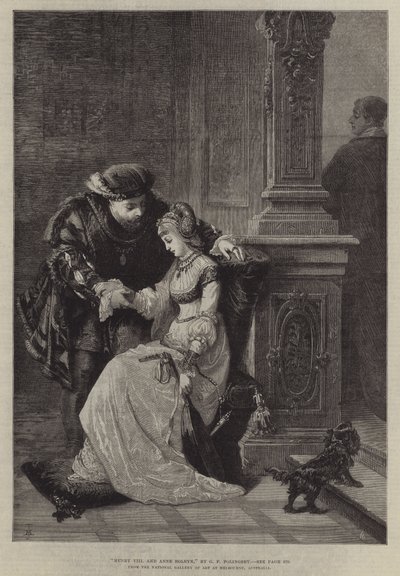 Henrique VIII e Ana Bolena de George Frederick Folingsby