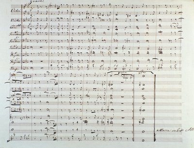 Página da abertura da partitura 