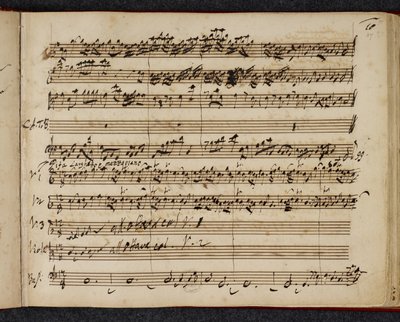 R.M.20.f.2 f.37r, partitura autógrafo do Messias, mostrando ‘pifa’ ou sinfonia pastoral de George Frederick Handel