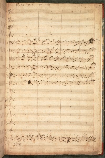 R.M.20.h.5 f18 partitura original para o hino de coroação para George II e rainha Caroline de George Frederick Handel