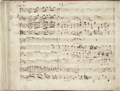 RM 20 E7 f.51v Uma das duas páginas do Manuscrito de Handel do Oratório 