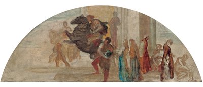 Esboço de composição para um mural não executado de George Frederick Watts
