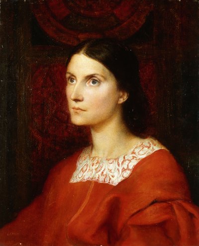 Retrato de Lady Wolverton, nem Georgina Tufnell, de George Frederick Watts