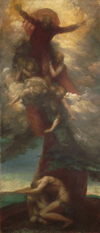 A denúncia de Adão e Eva, c.1873-98 de George Frederick Watts