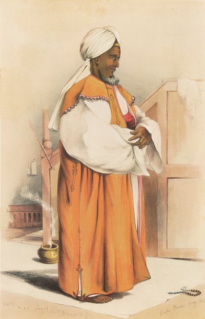 Karel, um respeitado padre malaio na Cidade do Cabo de George French Angas