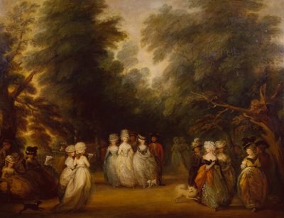 Senhoras passeando no shopping, St. James Park de George Frost