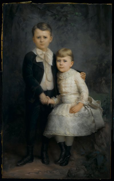 Retrato de duas crianças, 1891 de George Gerhard