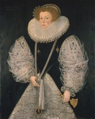 Mary Cornwallis, c.1580-85 (óleo sobre painel) de George Gower