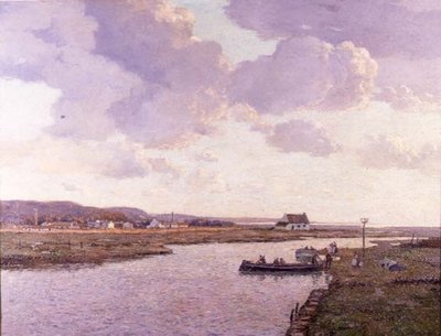 Rhyl Estuary, North Wales (óleo sobre tela) de George Graham